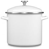 Caldeirao Com Tampa 12 Litros Em Aco Esmaltado, Cuisinart Chefs Classic, Branco