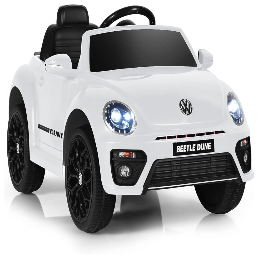 Carro Elétrico Infantil Costzon A Bateria 12v 1 Assento Com 2 Velocidades Branco