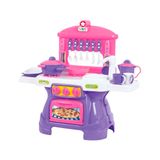 Brincando De Cozinha Infantil Mini Chef Rosa Com Água Tateti