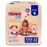 Fralda Descartável Turma Da Mônica Baby Premium Xxg - 22 Unidades