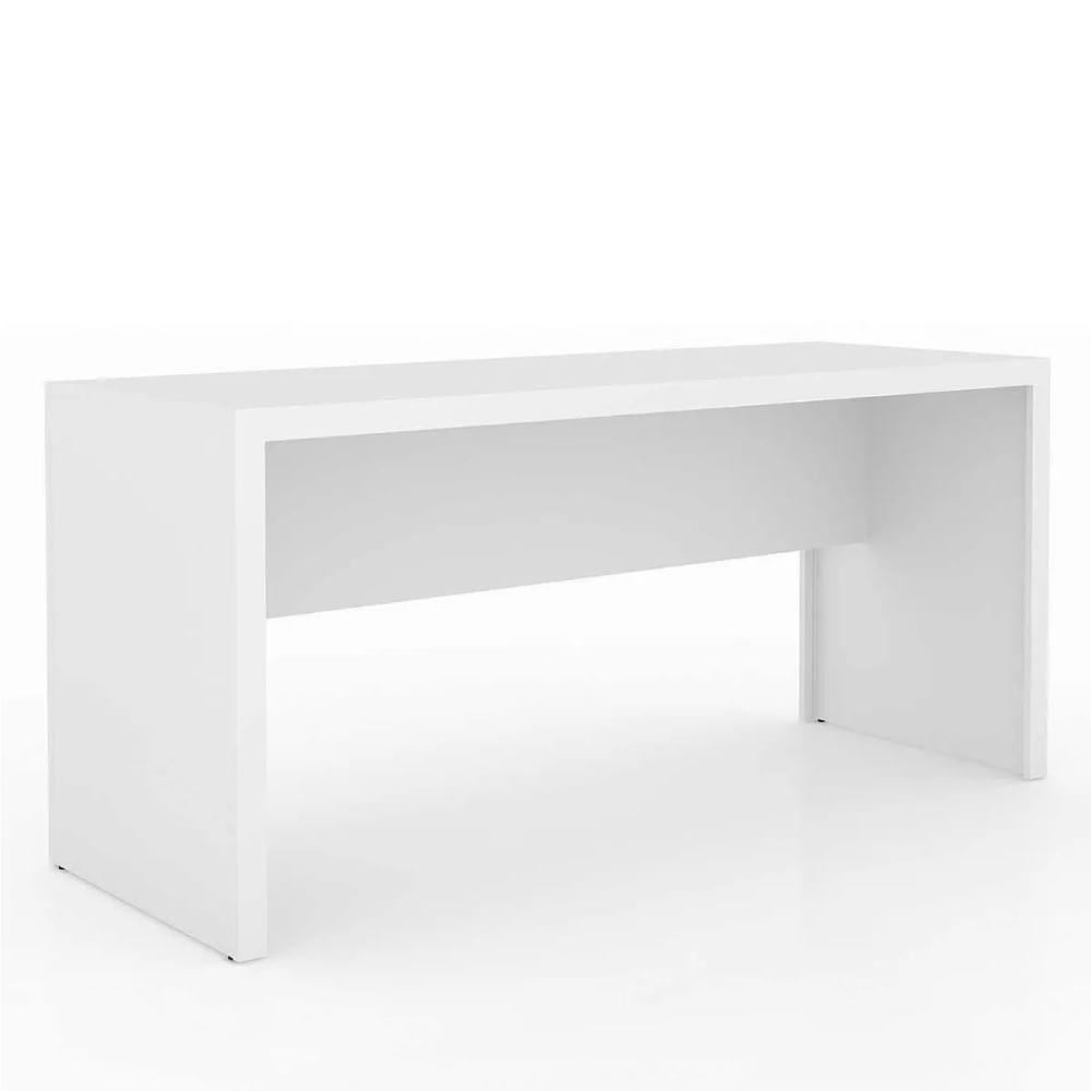 Mesa De Escritório Escrivaninha Para Computador 163cm Tecnomobili Me4109 [cor: Branca]