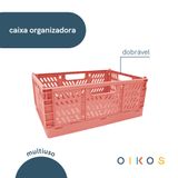 Caixa Organizadora 2,3l Dobrável De Plástico Multiuso - Oikos