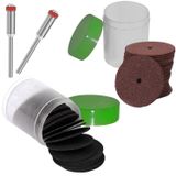 Kit 60 Discos De Corte 24mm 2 Haste 3mm Para Micro Retífica