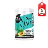 Kit C/03 Gota Cacho Perfeito Creme P/ Pentear Abacate/argila/semi Di Lino 1kg