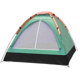 Barraca Camping Tenda Iglu Portátil 4 Pessoas 200*135*100cm Ar Livre Pesca Verde Claro Wct Fitness