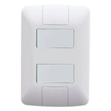 Conjunto 4x2 2 Interruptor Simples Tramontina Aria 6 A 250v