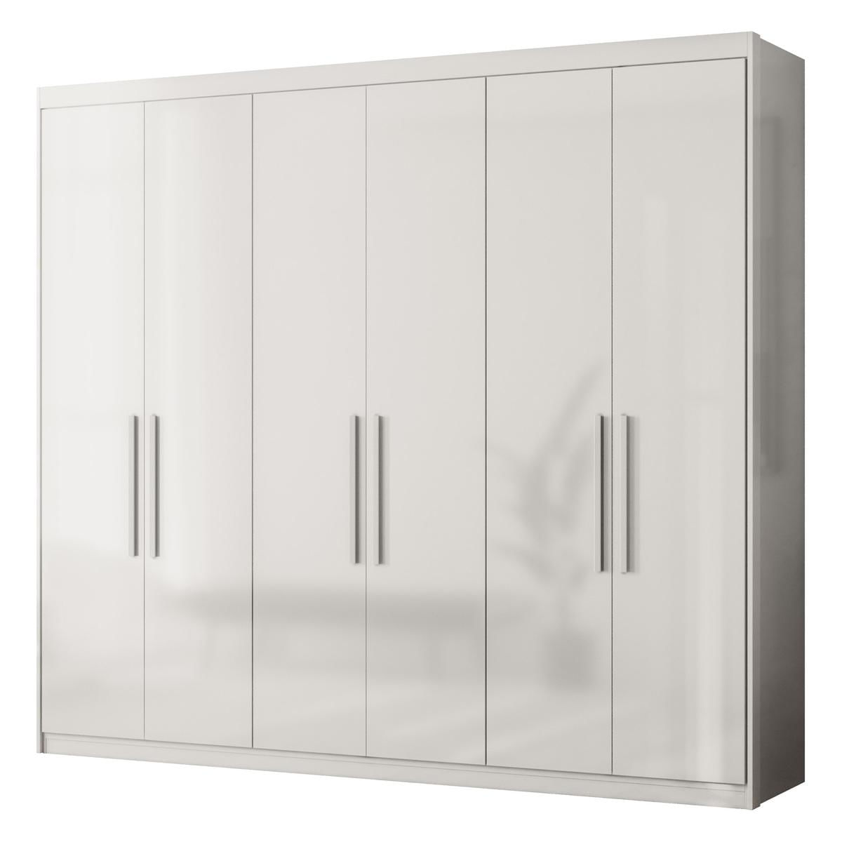 Guarda-roupas Casal 6 Portas E 4 Gavetas Multimóveis Cr35235 Branco