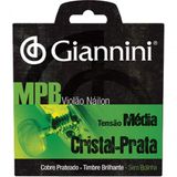 Corda Violao Giannini Genws Cristal- Prata Sem Bolinha