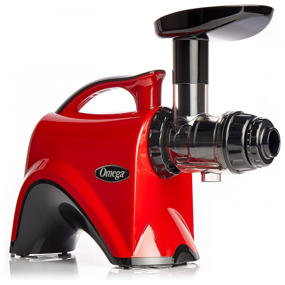 Juicer Espremedor Eletrico Para Sucos Com 2 Estagios De Extracao, 150w, 110v, Omega Nc900hrd19, Vermelho