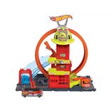 Pista Hot Wheels City Quartel Dos Bombeiros Super Loop - Mattel