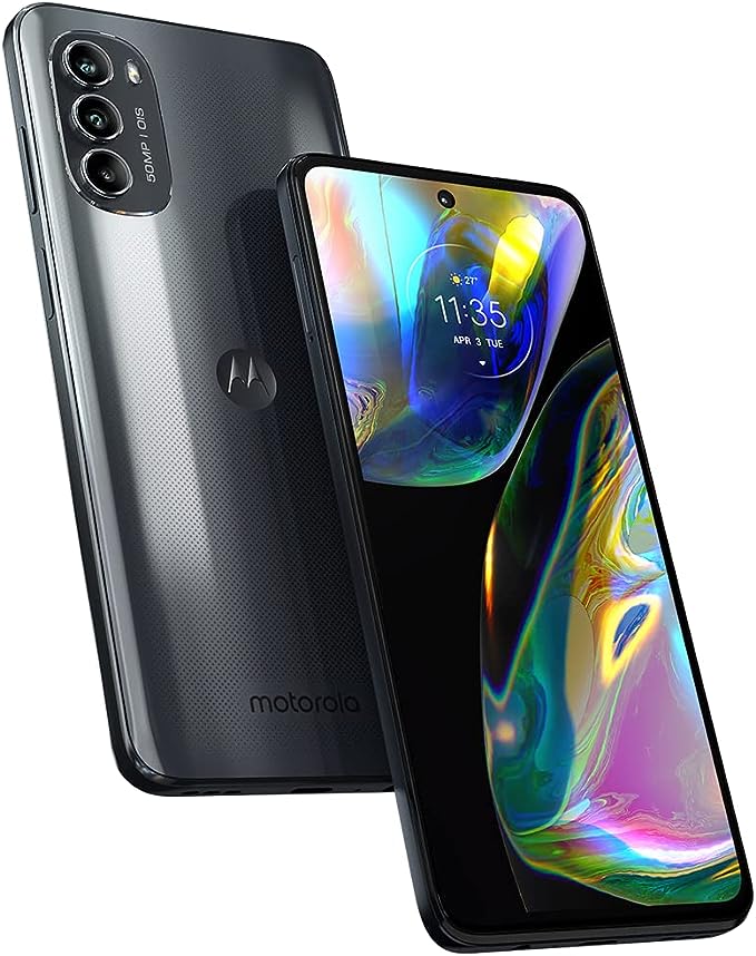 Smartphone Motorola Moto G82 128gb Preto 5g Octa-core 6gb Ram 6,6” Câm. Tripla + Selfie 16mp - Octa-core 6gb Ram 6,6”