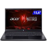 Notebook Acer Gamer I5-13420h 8gb4gbvid512gbssdw11 - Anv15-51-58ql  Preto  Bivolt