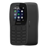 Telefone Celular do Idoso Vovó Vovô Simples Nokia 105 2 Chips, Entrada para Fone de Ouvido, Rádio FM e Lanterna