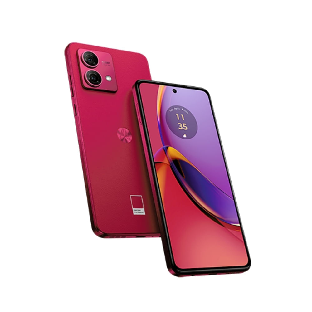 Smartphone Motorola Moto G84 5g 256gb 8gb Ram Câmera 50mp + 8mp Selfie 16mp 6.55&quot; Viva Magenta - Vegan Leather