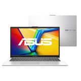 Notebook Asus Vivobook Go E1504GA Intel Core i3-N305 4GB RAM 128GB SSD Windows 11 Tela 15.6" FHD Silver - NJ440W