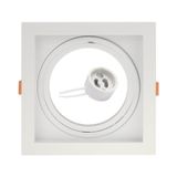 Spot Embutir Conecta Quadrado Recuado Br Ar111 Branco