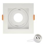 Spot Embutir Conecta Quadrado Recuado Br Mr11 Branco
