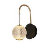 Arandela Luce L12cm C18cm A27cm 1xled Integrado 4,2w 3000k 252lm Ip20 Dourado