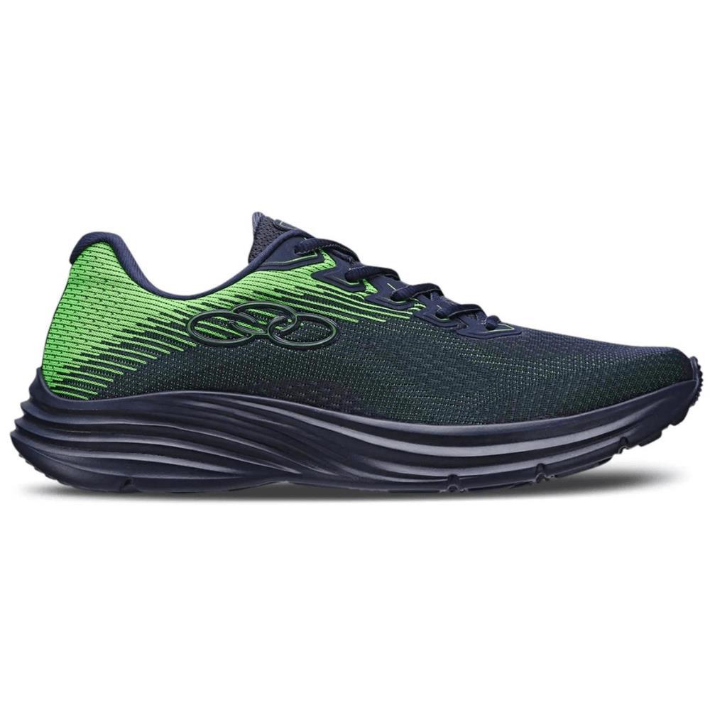 Tênis Masculino Running Olympikus Index 3 218 Academia Marinho/verde 40