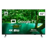 Smart Tv Philips 55&quot; 4k Google Tv 55pug7408/78 Led Hdr10+ Dolby Vision 3 Hdmi 2 Usb Wi-fi Bluetooth