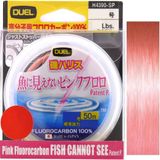 Linha Duel Flurocarbon Fish Cannot See Pink 0,370mm 20lb 50m