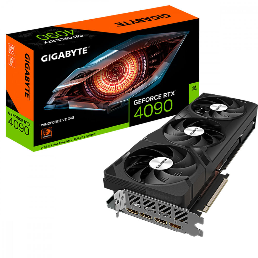 Imagem do produto Placa de Vídeo Gigabyte GeForce RTX 4090 Windforce V2 24GB GDDR6X 384bits em Carrefour