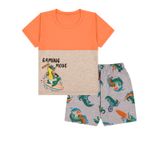 Conjunto Infantil Masculino Curto Camiseta E Shorts Menino 1 A 3 Anos