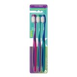 Pack C- 3 Escovas Dentais Basic Plus Cerdas Médias Kess