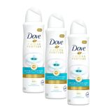 Kit 3 Desodorantes Antitranspirante Aerosol Dove Power Soft 150ml