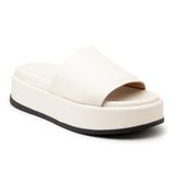 Tamanco Feminino Slide Papete Flatorm Casual Básico Off White 37