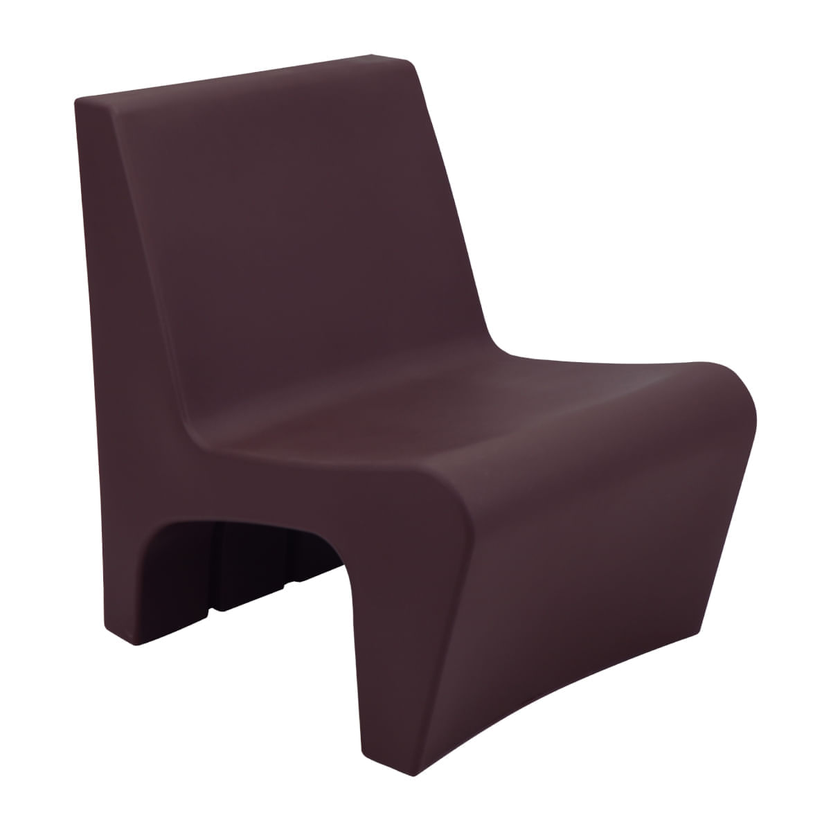 Poltrona Tramontina Berta Em Polietileno Marrom Café Tramontina