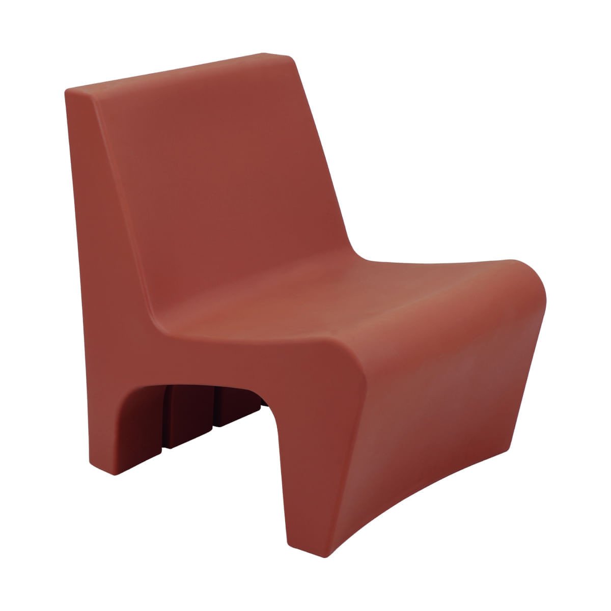 Poltrona Tramontina Berta Em Polietileno Laranja Caqui Tramontina