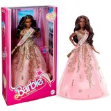 Boneca Barbie Presidente Colecionável Com Vestido Rosa E Dourado Cintilante, Barbie