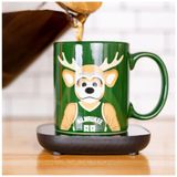 Aquecedor De Caneca, Tema Milwaukee Bucks Da Nba Com Desligamento Automático, Inclui Caneca, 16w, Uncanny Brands, Verde