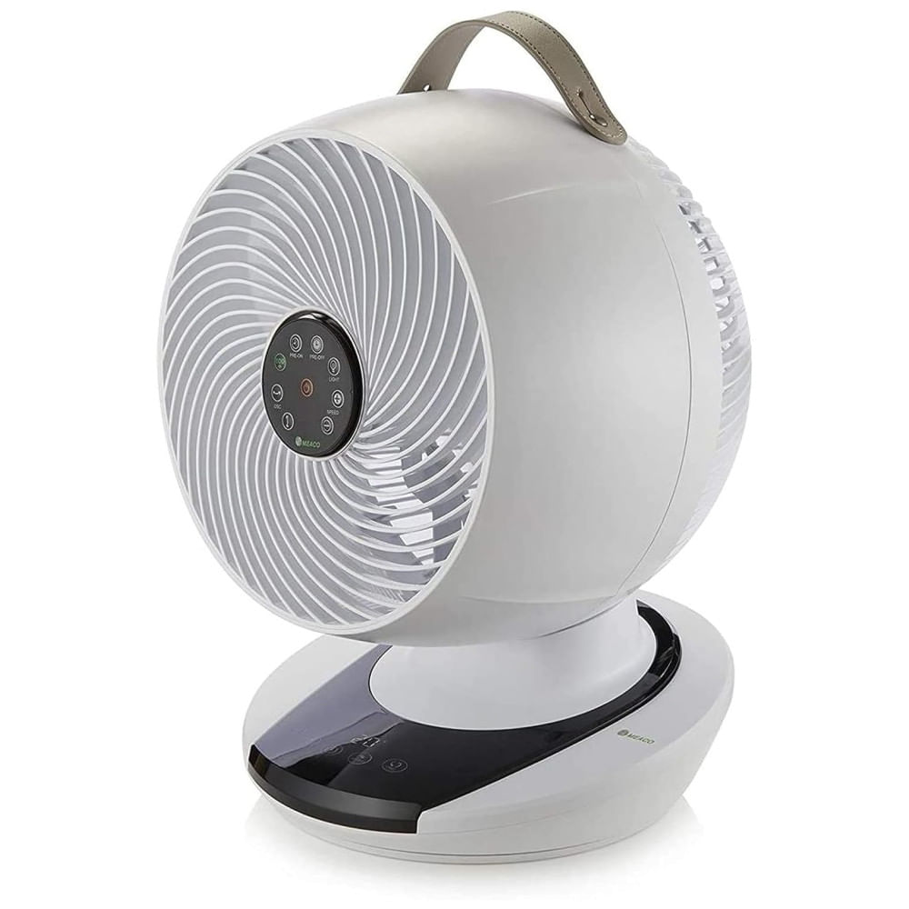 Ventilador De Mesa 40 Cm De Altura Com Controle Remoto, 12 Velocidades, Ultras Silencioso E Baixo Consumo De Energia, 110v 15w, Meaco, Branco