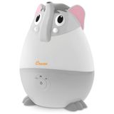 Umidificador Ultrassônico 1,8l Com Tema De Elefante, Tanque Removível E Desligamento Automático Para Ambientes Até 46m2, 110v, Crane, Cinza