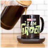 Aquecedor De Caneca, Tema I Am Groot Com Desligamento Automático, Inclui Caneca, 16w, Uncanny Brands, Preto