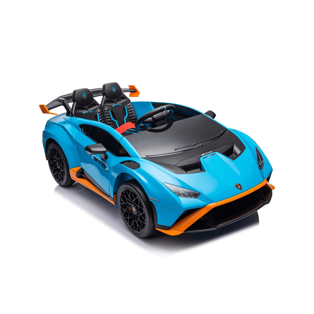 Carrinho Elétrico Infantil Lamborghini Huracan Azul 12v Com Controle Remoto Zippy Toys