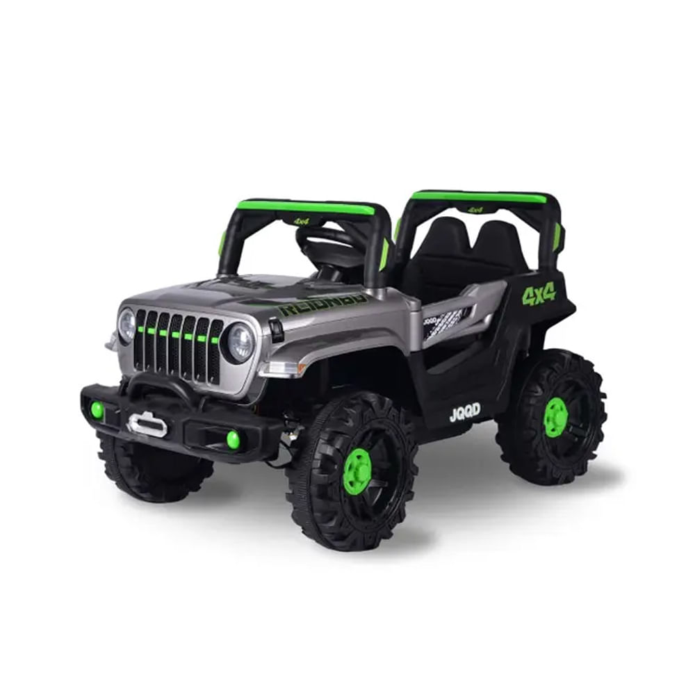 Carrinho Elétrico Infantil Jipe Off Road Cinza 12v Com Controle Remoto Zippy Toys