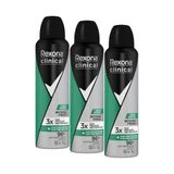 Kit 3 Desodorantes Rexona Clinical Intense Fresh 150ml