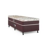 Cama Box Solteiro Castor Class Pocket Hibrido 88x188x52 + Box Castor