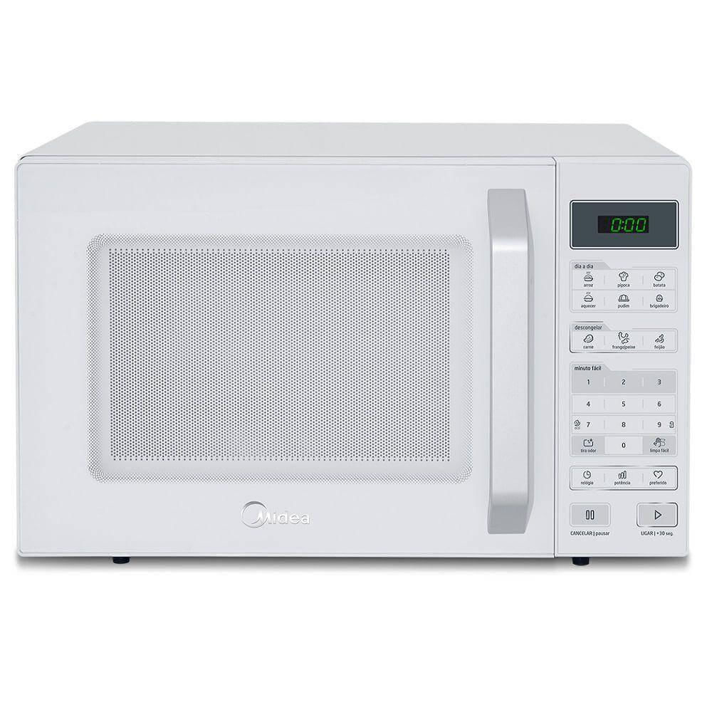 Forno Micro-ondas Midea 27 Litros Mxsa27b Com 800w Branco - 127v