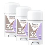 Kit 3 Desodorantes Rexona Clinical Extra Dry 58g