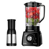 Liquidificador Mondial L-99 Com Filtro | Copo Cristal, 3 Velocidades + Pulsar, 550w, Preto