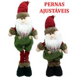 Enfeite Natalino Papai Noel Perna Ajustáveis Decorativo 45cm