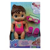 Boneca Baby Alive Sunny Swimmer Morena Hasbro