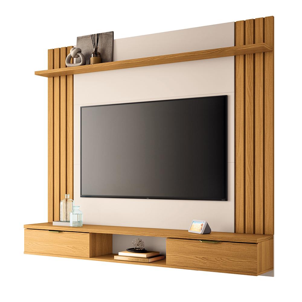 Painel Home Suspenso Solus Tv Até 70&quot; Polegadas Cinamomo/off White