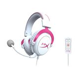 Hyperx Cloud Ii-gaming Headset With Audio Control Box-white