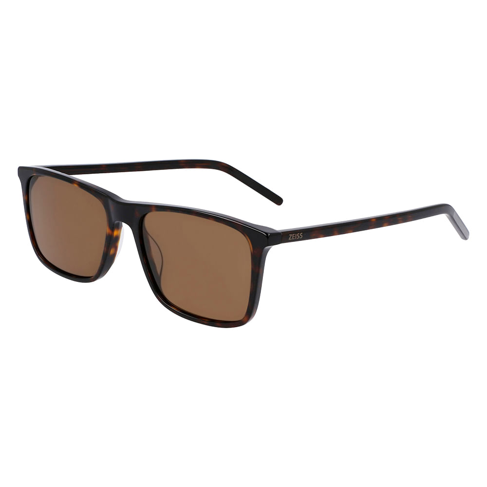 Óculos De Sol Zeiss Zs22508sp 239 - Marrom 55 - Marrom - Masculino - 55 - Retangular - Acetato