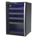 Adega Piubella Venax 100 127V para 24 garrafas, Preto, Porta invertida, Iluminação LED Azul 19925